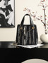 Chanel Mini Shopping Bag, AS6199 Canvas Black