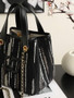 Chanel Mini Shopping Bag, AS6199 Canvas Black