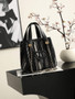 Chanel Mini Shopping Bag, AS6199 Canvas Black