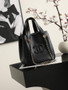 Chanel Mini Shopping Bag, Calfskin AS6199 Black
