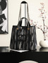 Chanel Small Shopping Bag, AS6200 Canvas Black