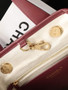 Chanel Small Shopping Bag, AS6200 Calfskin  Burgundy