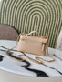 Chanel Vanity with chain, AP5346 Calfskin Apricot