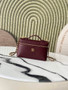 Chanel Vanity with chain, AP5346 Calfskin Burgundy