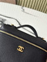 Chanel Vanity with chain, AP5346 Calfskin Black