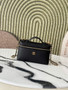 Chanel Vanity with chain, AP5346 Calfskin Black