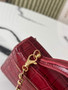 Chanel Vanity with chain, AP5346 Crocodile Red
