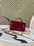 Chanel Vanity with chain, AP5346 Crocodile Red