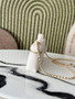Chanel Vanity with chain, AP5346 Calfskin White