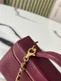 Chanel Vanity with chain, AP5346 Lizard Red