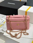 Chanel Large Vanity with chain, AP5347 Calfskin Pink