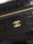 Chanel Large Vanity with chain, AP5347 Crocodile Black