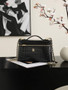 Chanel Large Vanity with chain, AP5347 Crocodile Black