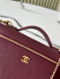 Chanel Large Vanity with chain, AP5347 Calfskin Burgundy