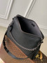 Louis Vuitton Hand It All MM Bag, M24132 Black Mahina Calfskin