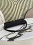 Chanel Flap Bag with Top Handle, AS6425 Crocodile Black