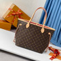Louis Vuitton Neverfull MM Bag M41178 Monogram Canvas Peony