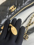 Chanel Clutch with Chain, AP3364 Lambskin Black
