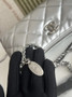 Chanel Clutch with Chain, AP3364 Lambskin Silver