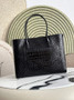 Chanel Large Shopping Bag, AS6239 Crocodile Black