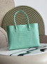 Chanel Large Shopping Bag, AS6239 Crocodile Blue