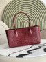 Chanel Small Shopping Bag, AS6243 Crocodile Red