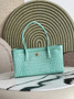 Chanel Small Shopping Bag, AS6243 Crocodile Blue