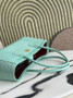 Chanel Small Shopping Bag, AS6243 Crocodile Blue
