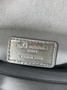 Qixi Mini Lady Dior Bag with Chain, M0505 Silver Cannage Lambskin