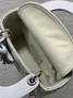 Qixi Mini Lady Dior Bag with Chain, M0505 Green and Blue Cannage Lambskin