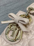 Mini Lady Dior Bag with Chain, M0505 Beige Cannage Lambskin