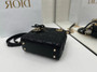 Mini Lady Dior Bag with Chain, M0505 Black Cannage Lambskin Gold