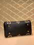Louis Vuitton M41048 Montaigne MM Monogram Bicolor Leather Black