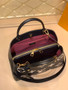Louis Vuitton M41048 Montaigne MM Monogram Bicolor Leather Black