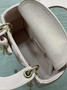 Mini Lady Dior Bag with Chain, M0505 Light Pink Cannage Lambskin