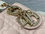 Mini Lady Dior Bag M0505 Pink White Cannage Lambskin