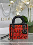 Mini Lady Dior Bag M0505 Red Lambskin M921