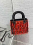 Mini Lady Dior Bag M0505 Red Lambskin M921