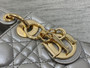 Mini Lady Dior Bag M0505 Gray Cannage Lambskin