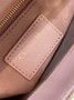 Mini Lady Dior Bag M0505 Pink Satin Embroidered