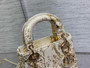 Mini Lady Dior Bag M0505 White Lambskin M913