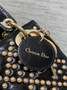 Mini Lady Dior Bag M0505 Black Lambskin M917