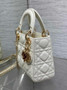 Dioramour Mini Lady Dior Bag M0505 Latte Cannage Lambskin