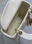 Dioramour Mini Lady Dior Bag M0505 Latte Cannage Lambskin