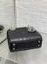 Mini Lady Dior Bag M0505 Black Snake Leather