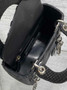 Mini Lady Dior Bag M0505 Black Snake Leather