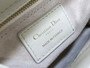 Mini Lady Dior Bag M0505 White Cannage Lambskin
