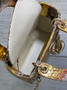 Mini Lady Dior Bag M0505 Gold Snake Leather
