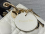 Mini Lady Dior Bag M0505 White Black Cannage Lambskin