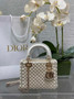 Mini Lady Dior Bag M0505 White Lambskin M910